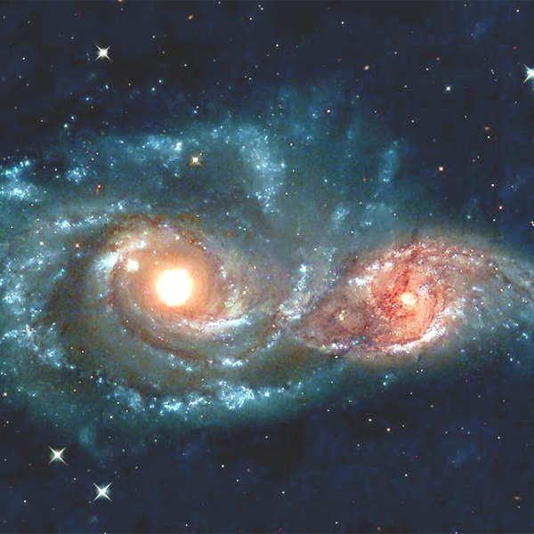 NASA, телескоп, слияние галактик, космос, Телескоп Herschel зафиксировал слияние галактик